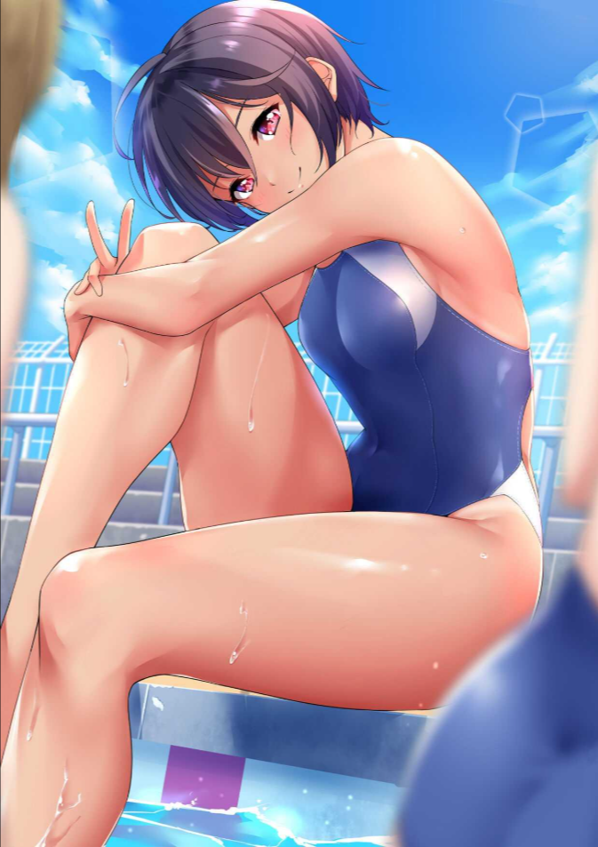 วิธีฝึกว่ายน้ำแบบพิเศษ [Shiitake Nouen (Kanabun)] Hinata Natsumi – Kyouei Mizugi Ecchi